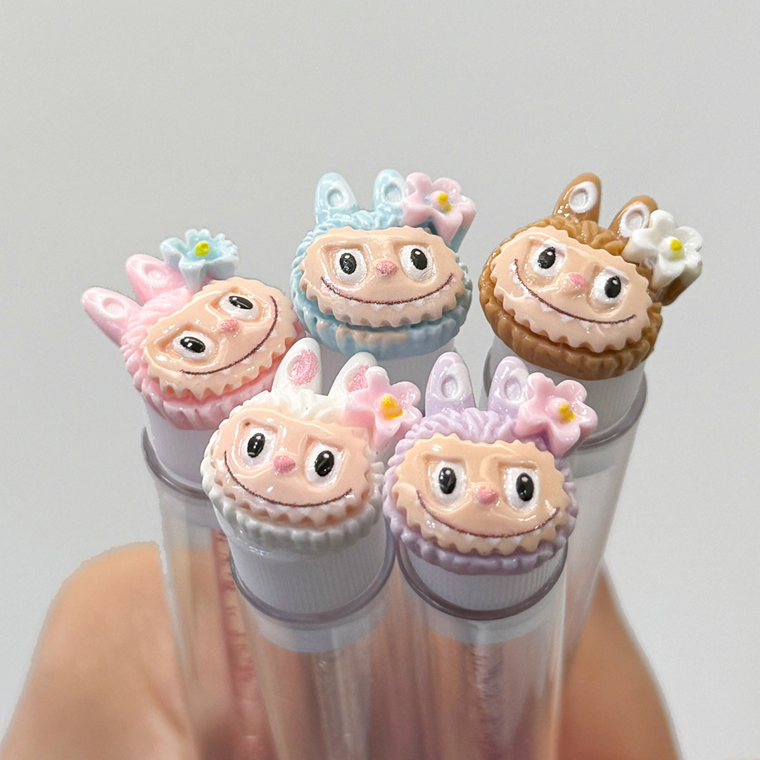 라부부 케이스 캐릭터 속눈썹 브러쉬 1묶음(10pcs)