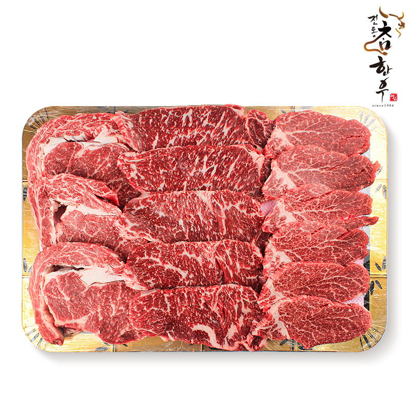 [전통참한우] 1등급 채반구이선물세트 1kg