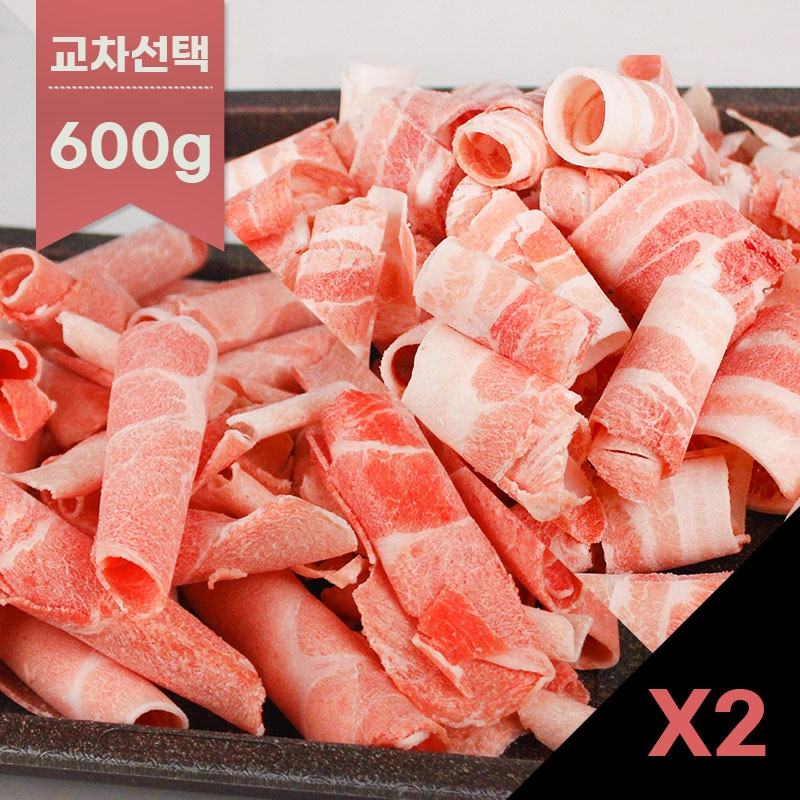 [전통참돼지] 한돈 대패삼겹살 대패목살 1.2kg (냉장)