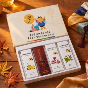 추석선물 블렌딩벌꿀스틱4종선물세트