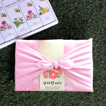 블렌딩벌꿀스틱4종선물세트 보자기포장