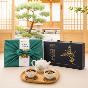 예천봉황산 벌꿀쌍화차선물세트 보자기포장