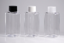 일반캡(톱니) PET 100ml 낮은 사각납작투명용기(B)