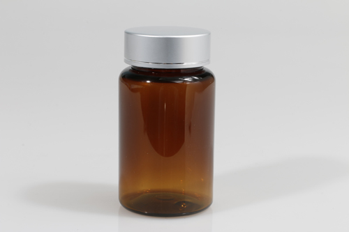 은장캡 PET 100ml 원형갈색용기