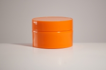 크림 PP 80g 원형주황용기(리드포함)