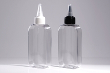뾰족캡 PET 150ml 사각납작투명용기(C)