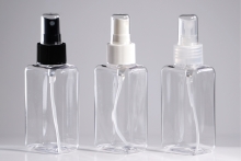 스프레이 PET 100ml 낮은 사각납작투명용기(B)