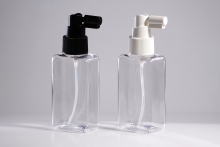 헤어 스프레이 PET 100ml 낮은 사각납작투명용기(B)