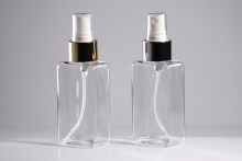 금속스프레이 PET 100ml 낮은 사각납작투명용기(B)