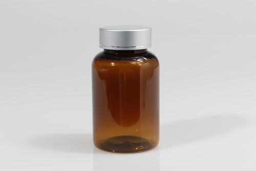 은장캡 PET 130ml 원형갈색용기
