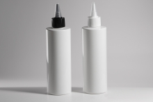 뾰죡캡 PET 250ml 원형각백색용기