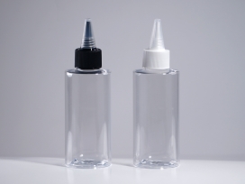 뾰족캡 PET 150ml 원형낮은각투명용기(Y)