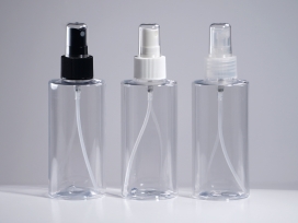 스프레이 PET 150ml 원형낮은각투명용기(Y)