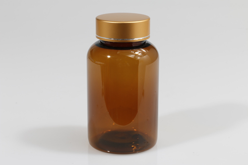 금장캡 PET 150ml 원형갈색용기