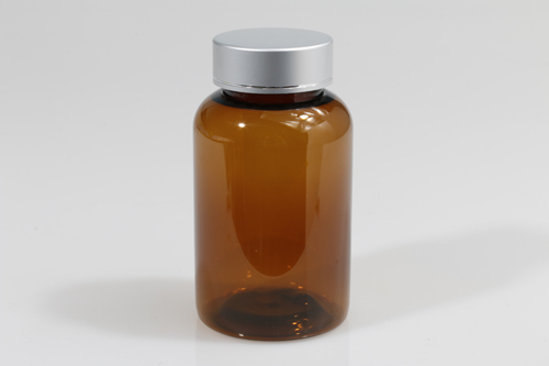 은장캡 PET 150ml 원형갈색용기