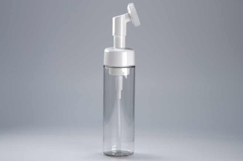 브러쉬형 거품펌프 PET 200ml 원형투명용기