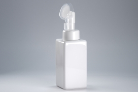 브러쉬형 거품펌프 PET 500ml 사각백색용기