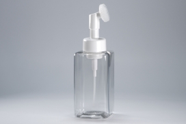 브러쉬형 거품펌프 PET 500ml 사각투명용기