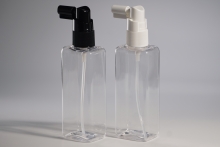 헤어스프레이 PET 100ml 사각납작투명용기(L)