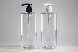 디스펜서(M2) 24&Oslash; PET 490ml 원형각투명용기(S형)