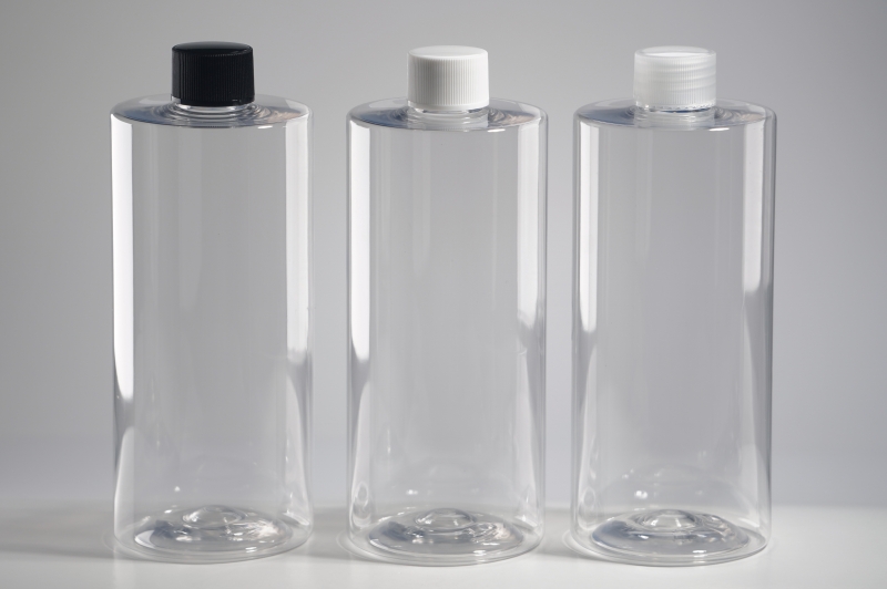 일반캡(톱니) 24&Oslash; PET 490ml 원형각투명용기(S형)