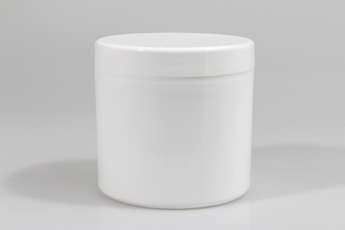 크림 PP 450g 원형백색용기(이중조립/리드포함)