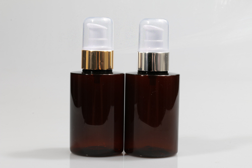 금속에센스펌프 PET 120ml 원형갈색용기
