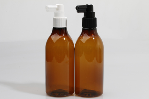 헤어스프레이 PET 250ml 원추갈색용기