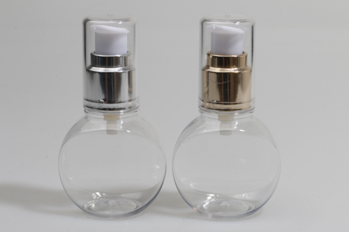 금속에센스펌프 PET 50ml 납작투명용기