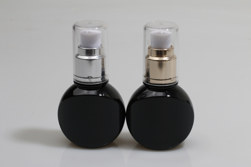 금속에센스펌프 PET 50ml 납작검정용기