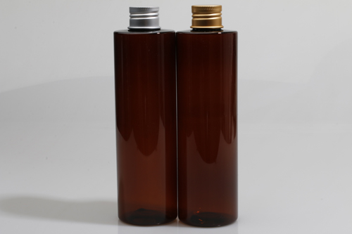 금속캡 PET 300ml 원형각갈색용기(L)
