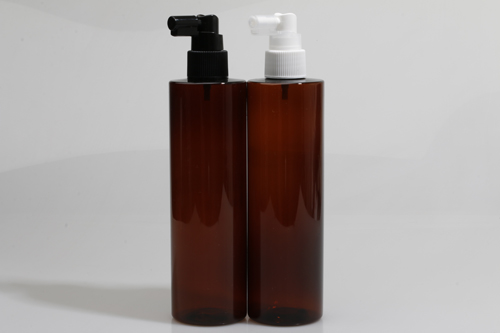 헤어스프레이 PET 300ml 원형각갈색용기(L)