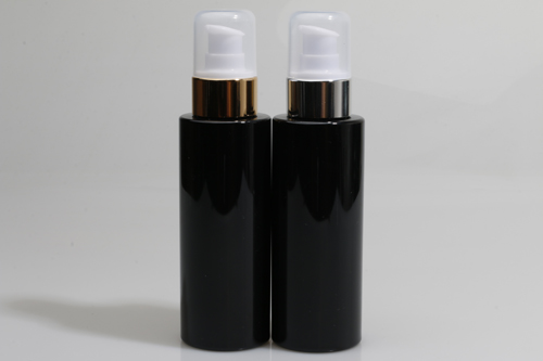 금속에센스펌프 PET 120ml 원형각검정용기