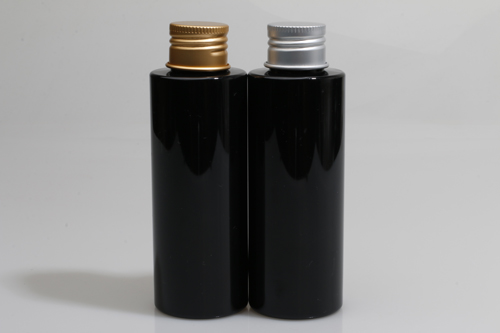 금속캡 PET 120ml 원형각검정용기