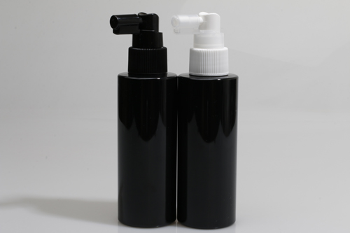 헤어스프레이 PET 120ml 원형각검정용기