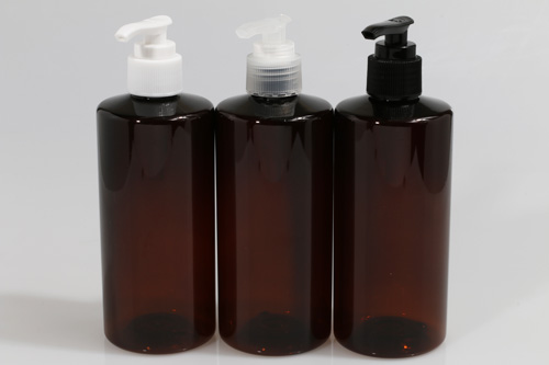 디스펜서 PET 300ml 원형갈색용기(A)