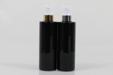 금속에센스펌프 PET 250ml 원형각검정용기
