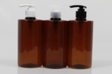 디스펜서(베이직) PET 500ml 원형갈색용기(A)