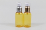 금속에센스펌프 PET 50ml 원형노랑투명용기(R)