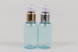 금속에센스펌프 PET 50ml 원형청색투명용기(R)