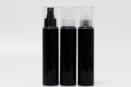 오버캡(투명)스프레이 PET 120ml 원형검정용기