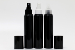 오버캡(검정)스프레이 PET 120ml 원형검정용기