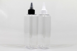 뾰족캡 PET 300ml 사각납작투명용기(L)