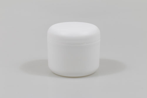 크림 PP 100G 이중원형백색용기(리드포함/용기무광)