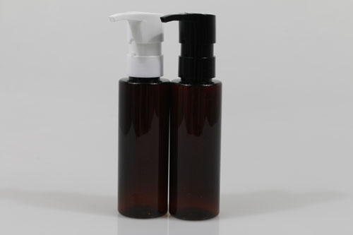 오일펌프(M) PET 100ml 원형각갈색용기