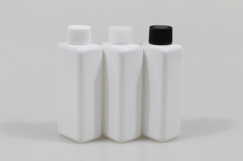 일반캡(톱니) PET 100ml 사각납작백색용기(L)