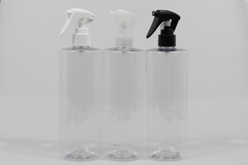 미니건스프레이 24&Oslash; PET 500ml 원형각투명용기