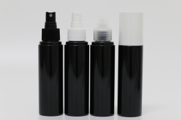 오버캡(백색)스프레이 PET 100ml 원형검정용기