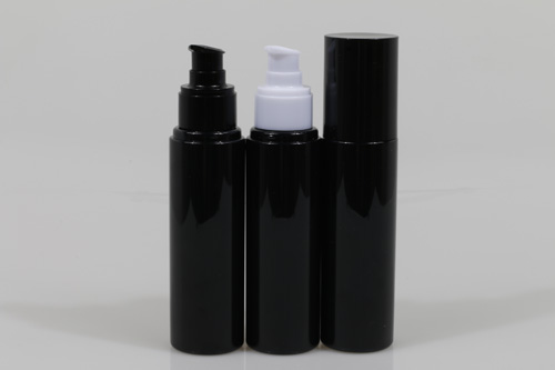 오버캡(검정)일반에센스 PET 100ml 원형검정용기