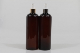 금속스프레이 24&Oslash; PET 500ml 원형갈색용기(L)